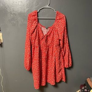 It’s a super cute red dress